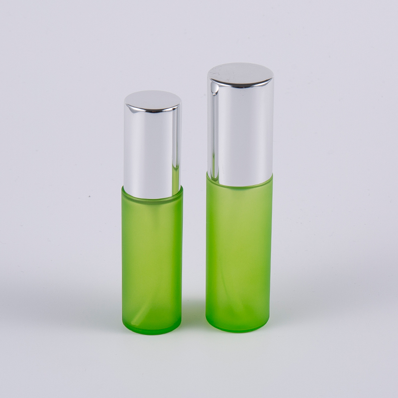 Fros hijau 20ml 30ml PETG PETG botol losyen dinding tebal bulat dengan pam