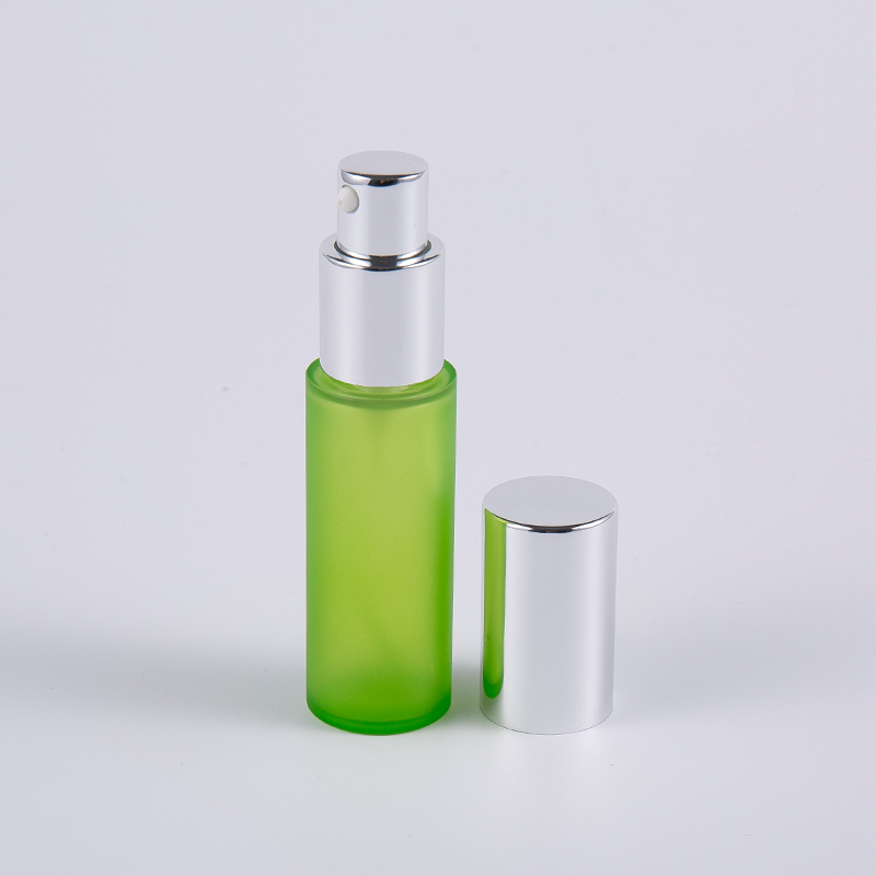 Fros hijau 20ml 30ml PETG PETG botol losyen dinding tebal bulat dengan pam Fros hijau 20ml 30ml PETG PETG botol losyen dinding tebal bulat dengan pam