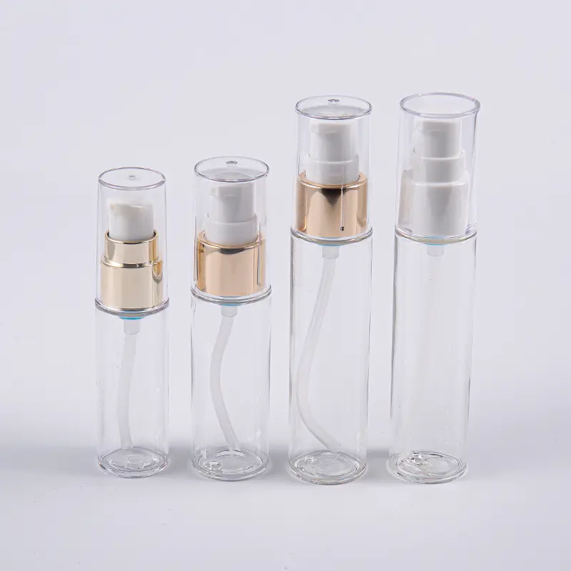 Perjalanan Gunakan 20ml 30ml 40ml Botol Losyen PETG Slim Dengan Pam