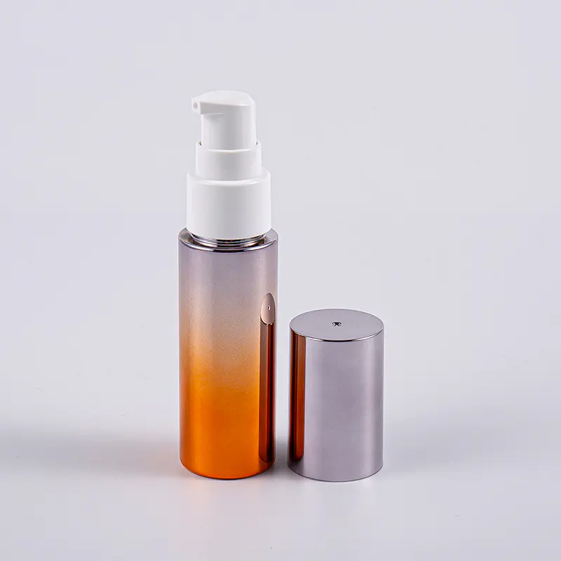 Pelbagai Warna Botol Losyen PETG 30ml Bentuk Bulat Dengan Pam Kegunaan Perjalanan Pelbagai Warna Botol Losyen PETG 30ml Bentuk Bulat Dengan Pam Kegunaan Perjalanan