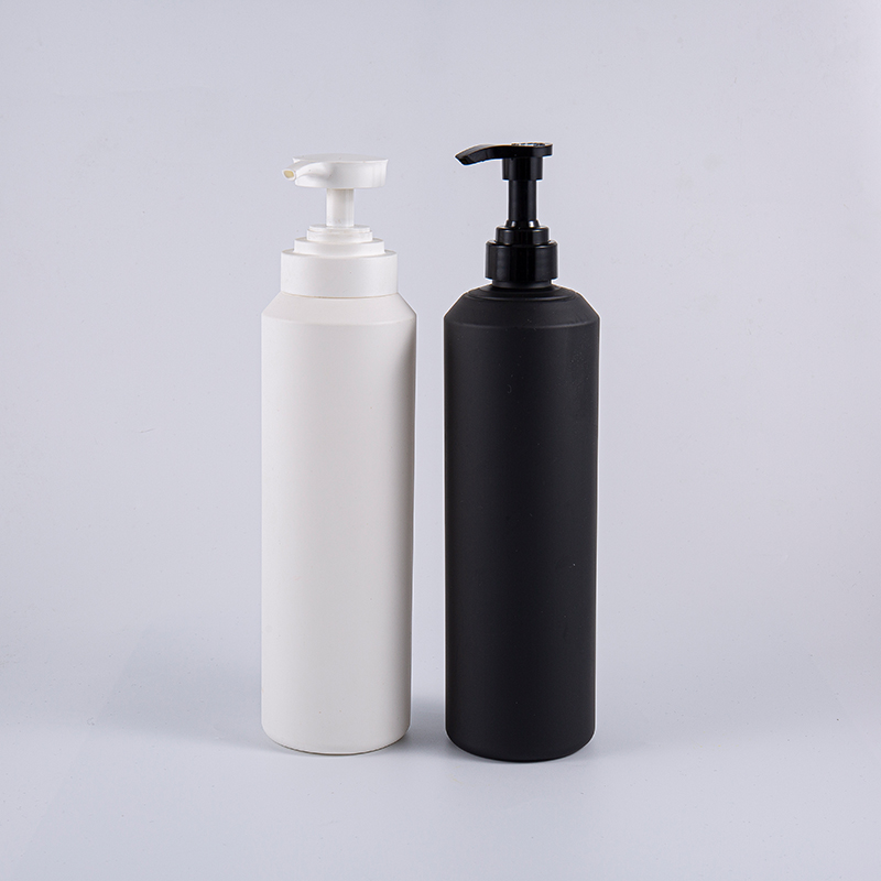Putih Dan Hitam Sentuhan Lembut Bulat Saiz Besar 1000ml Botol Pam Pembersih PE