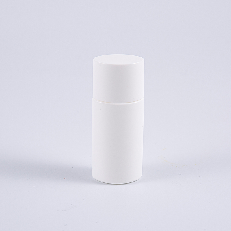 Botol Pelindung Matahari PE 15ml Putih Bentuk Bujur 