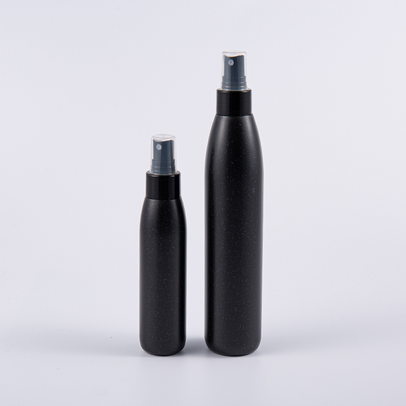 Botol PE 100ml & 250ml – Hitam dengan Dispenser Pam plastik Kemasan Mutiara