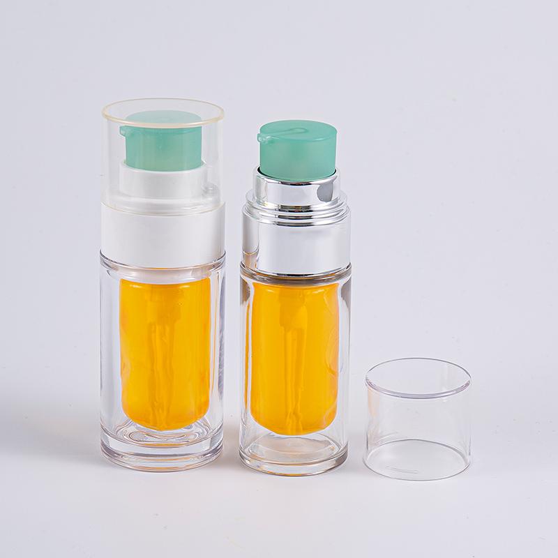 Botol PETG Jelas Dengan Beg Dalam Komposit Berbilang Lapisan 30ml 50ml Botol Vakum Dengan Pam Botol PETG Jelas Dengan Beg Dalam Komposit Berbilang Lapisan 30ml 50ml Botol Vakum Dengan Pam