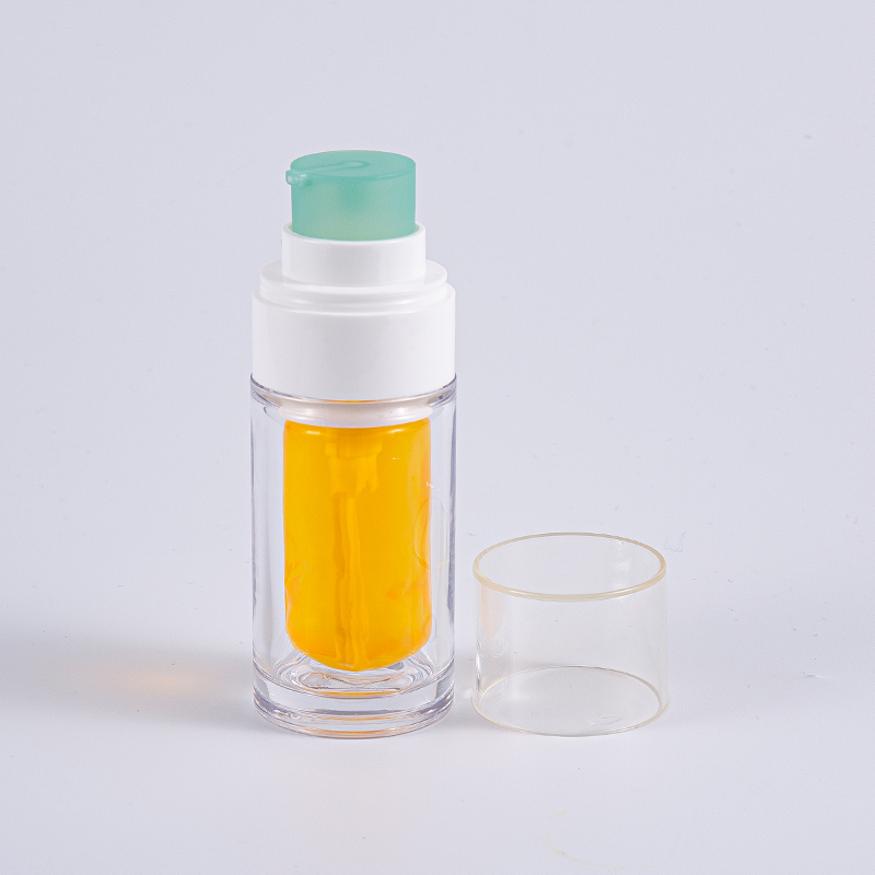 Botol PETG Jelas Dengan Beg Dalam Komposit Berbilang Lapisan 30ml 50ml Botol Vakum Dengan Pam Botol PETG Jelas Dengan Beg Dalam Komposit Berbilang Lapisan 30ml 50ml Botol Vakum Dengan Pam