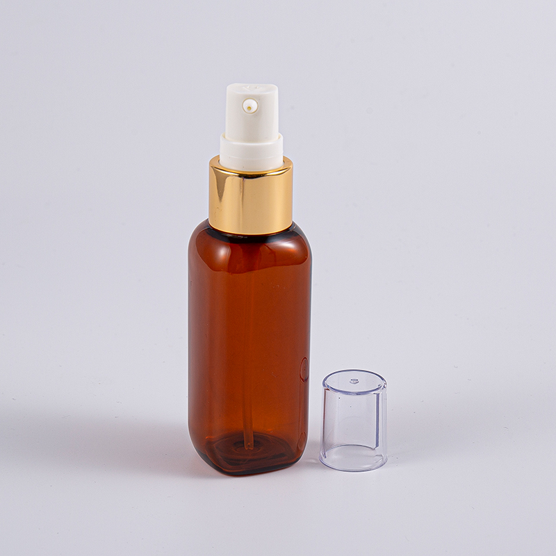 Perjalanan Guna Botol Petg Bentuk Persegi 50ml Dengan Pam