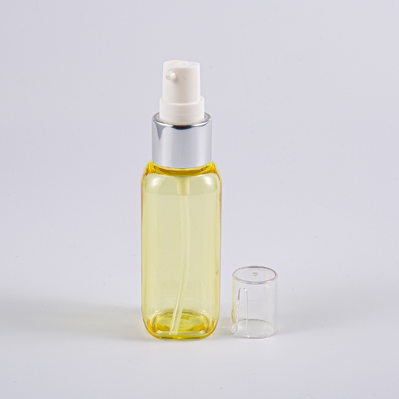 Perjalanan Guna Botol Petg Bentuk Persegi 50ml Dengan Pam