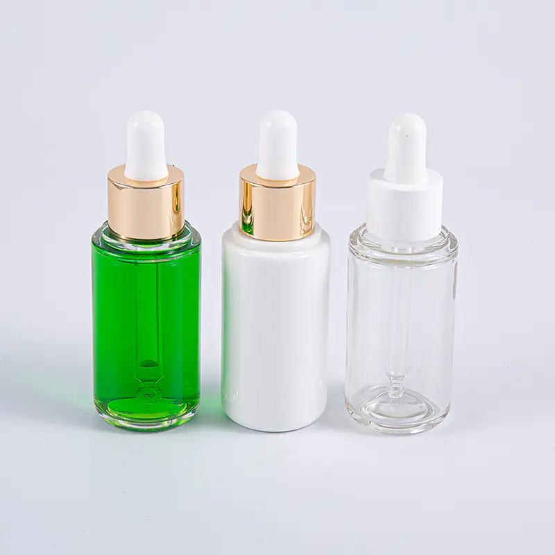 Botol Losyen Bulat 35ml Berkualiti Tinggi Dengan Pam Aluminium Penggunaan Perjalanan