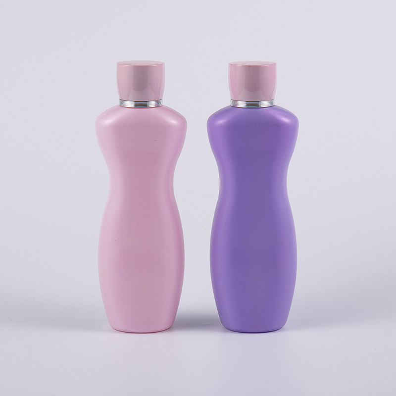 Warna Pink Ungu Bentuk Ergonomik 200ml Losyen Badan PE Botol Basuh Mandian Warna Pink Ungu Bentuk Ergonomik 200ml Losyen Badan PE Botol Basuh Mandian